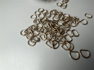 D-ring - metal, 10 mm, 10 stk